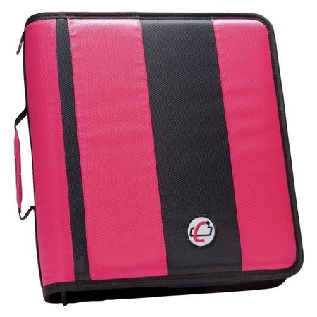 CASE-IT Case It 1580690 2 in. Case-it Classic O-Ring Zipper Binder; Pink 1580690